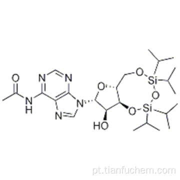 Adenosina, N-acetil-3 &#39;, 5&#39;-O- [1,1,3,3- tetraquis (1-metiletil) -1,3-disiloxanodiil] - CAS 85335-73-5